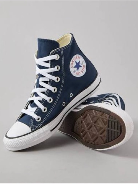Converse Shoes - Converse High Top Sneakers - Navy & White
